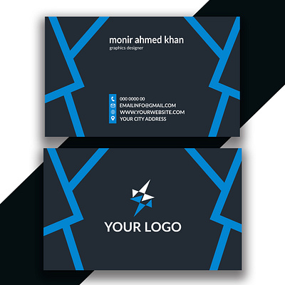 modern visiting card design template 3d animation app branding business card design design graphic design illustration logo monir306 motion graphics ui