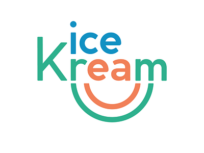 ICE KREAM LOGO branding graphic design logo quyh.c