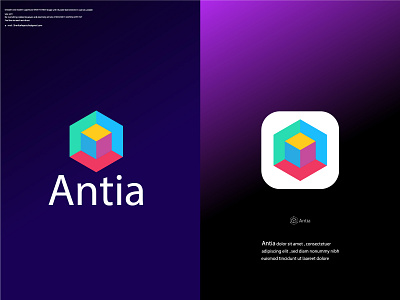 Antia logo abstract logo branding creative logo design illustration logo logo designer modern logo ui vector