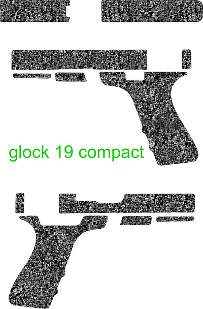 Glock 19 gun engraving design