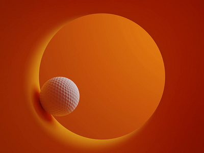 Abstract Golf 3d animation blender cinema4d design everyday graphic design illustration light motion graphics