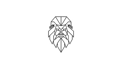 geometric zeus branding design geometric graphic design illustration line art logo logo design minimal minimalist logo zeus