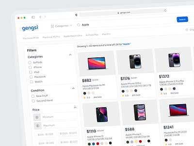 gengsi - Gadget Marketplace Platform buy cart dashboard e commerce ecommerce gadget market market place marketplace online store p2p product design sell shop shopping store ui uidesign uiux