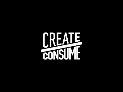 Create Over Consume branding typography