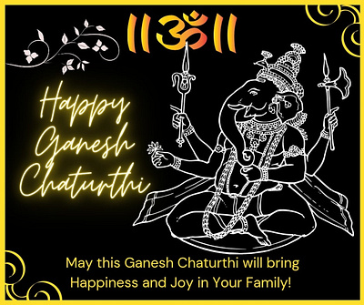 Ganesh Chaturthi Wishes Design! lord