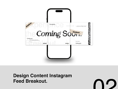 Design Content Instagram Feed Breakout. adobe branding concept design feed graphic design idea illustrator instagram minimalis photoshop streetwear typography white