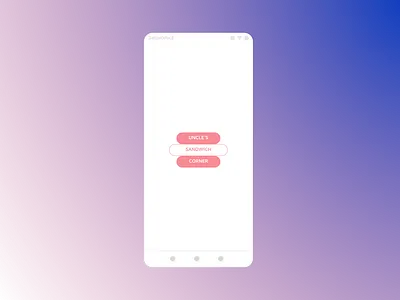 Uncle's Sandwich App ui ux