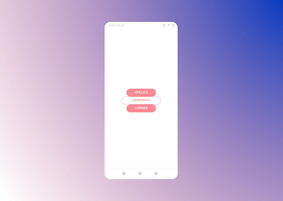 Uncle's Sandwich App ui ux