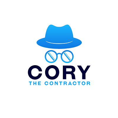 Logo for Cory The Contractor design illustration logo typography