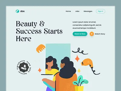 Beauty Clinic Landing Page appideas beauty saloon best shot design development following iosdeveloper landing page minimal design mobilepp mvdevelopment new and noteworthy parlour popular raisefunds startup uidesign uxdesign webappdevelopment website