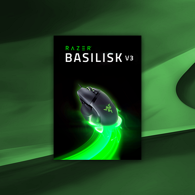 Razer Basilisk v3 / Product design design gaming graphic design mouse photoshop productdesign razer