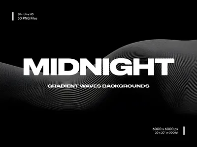 WP002 — Midnight background black wallpaper dark background dark mode digital waves wallpaper