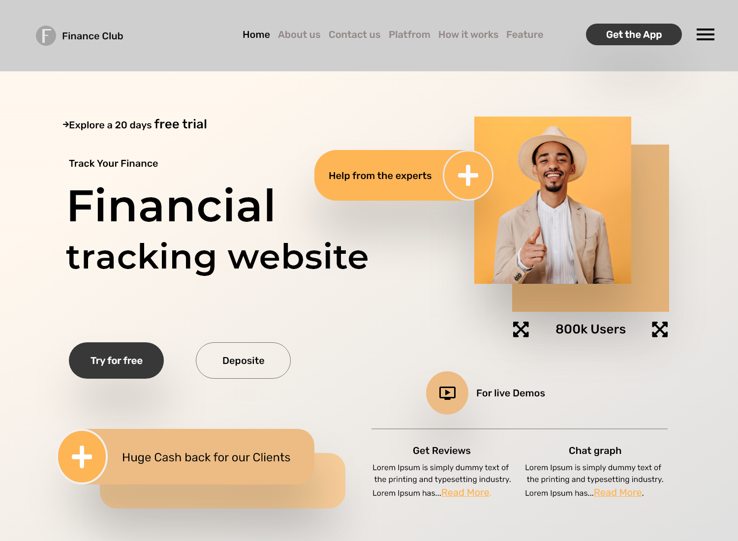Finance tracking website branding design ui ui ux design ux web