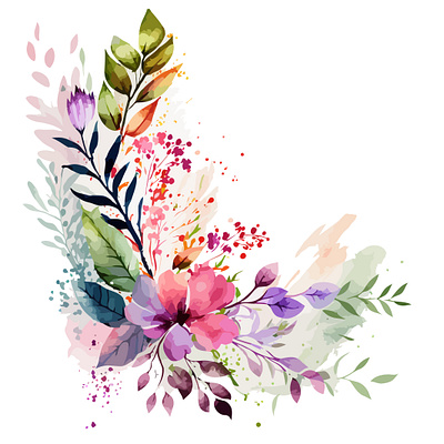 watercolor floral flower watercolor floral