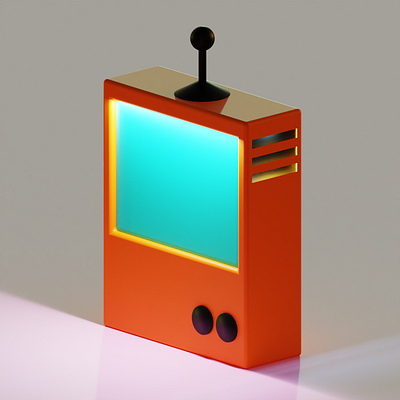 console 3d blender ill illustration