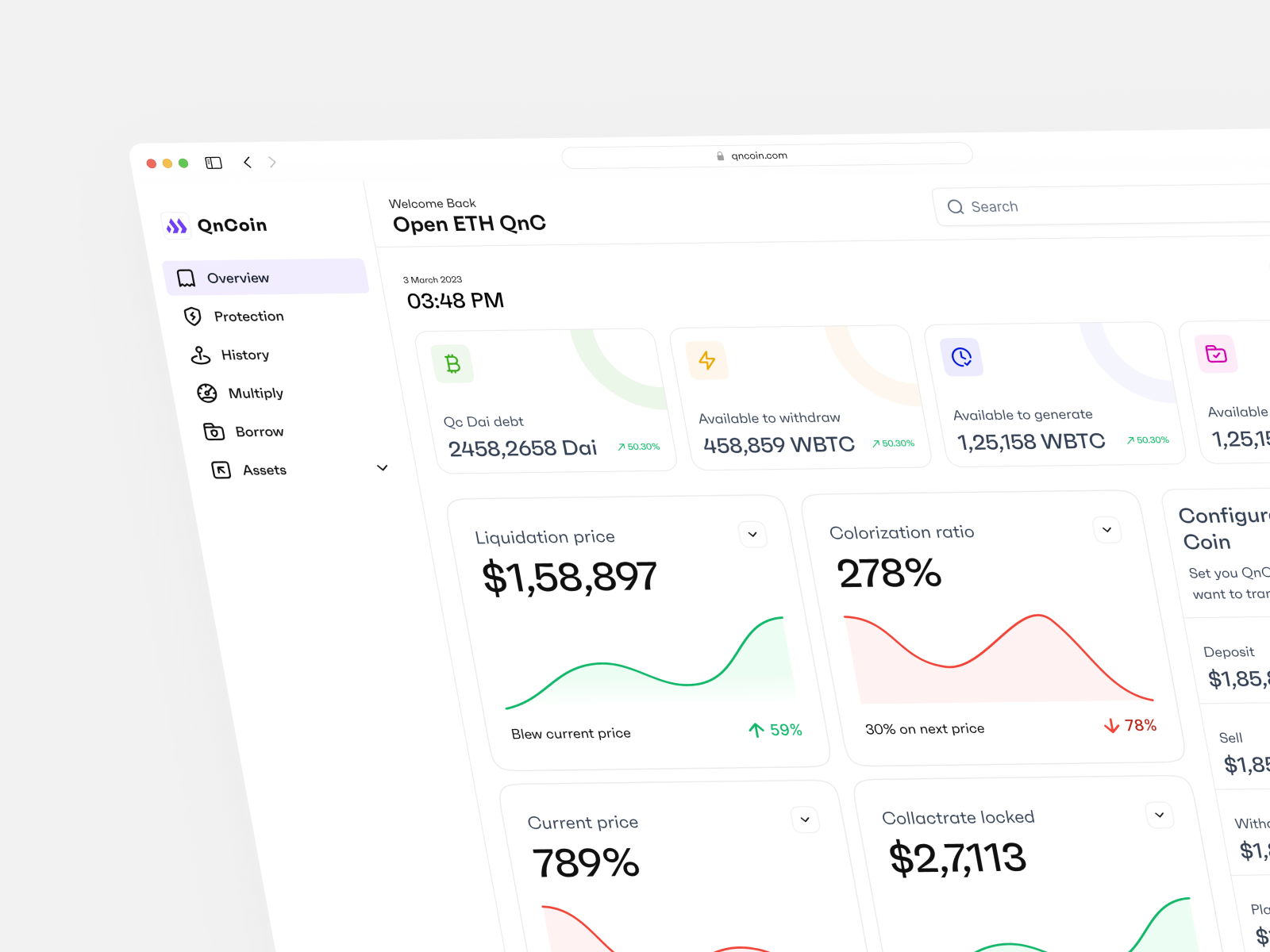 QnCoin | Management Dashboard Design admin dashboard analysis crm dashboard dashboard design homepage nft dashboard product design ui design ux design web app