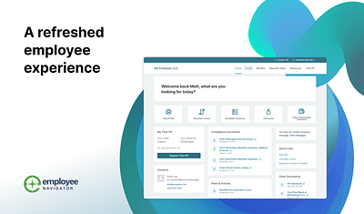 Employee Navigator - Refreshed Employee App by Matt Richards on Dribbble