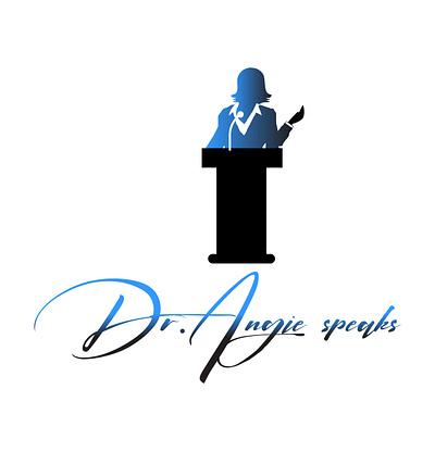 Dr.Angie speaks logo by me.. app branding design graphic design illustration logo typography ui ux vector