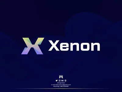 Xenon - letter X software, technology logo design concept a b c d e f g h i j k l m n best logo branding creative logo custom logo finance fintech gradient letter x logo design logo logo design logo designer logotype modern logo o p q r s t u v w x y z popular logo software logo tech logo technology logo xenon