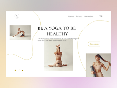 Landing page | Yoga Classes beauty design health landing sport ui website page yoga