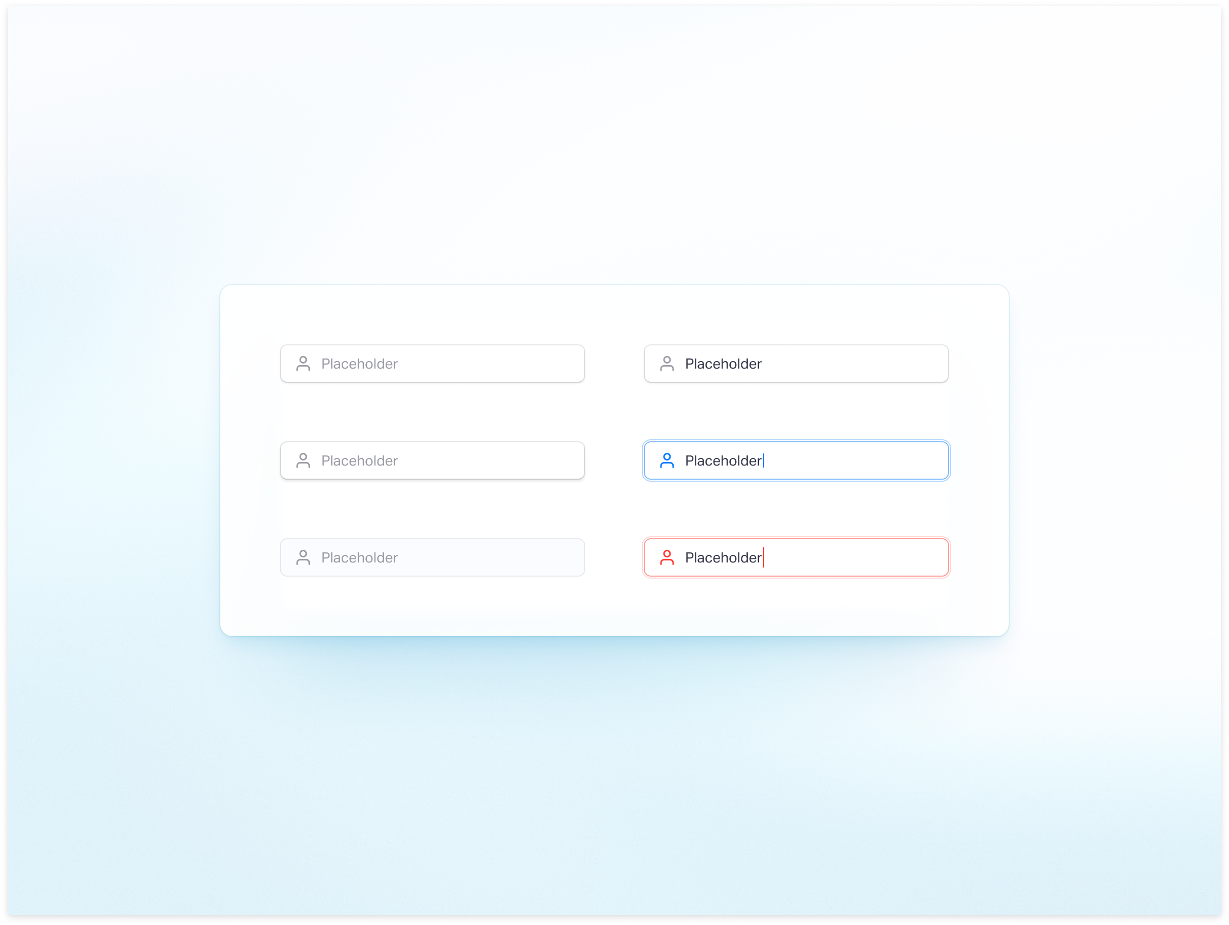 #️⃣ input states design field placeholder state states ui web design