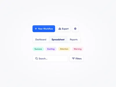 UI Explorations clean minimal ui uikit
