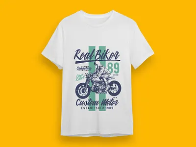 Biker T-shirt Design bike bike riding biker design graphic design rider riding