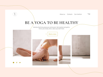 Landing page | Yoga Classes activity beauty design health hobby landing sport style ui website page