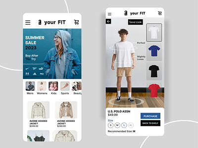 Clothing and Accessories AR app 3d accessories animation branding clothing community content design fashion figma graphic design mobileapp product design shopping ui uitrends userexperience userinterface ux