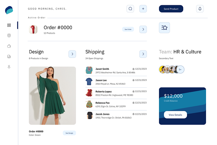 E-Commerce Dashboard by Kaitlin Taylor on Dribbble