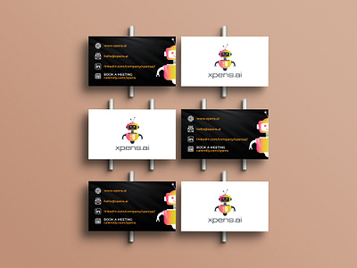 Business card design XPENS.AI adobe brand branding design graphic design illustration illustrator logo ui vector