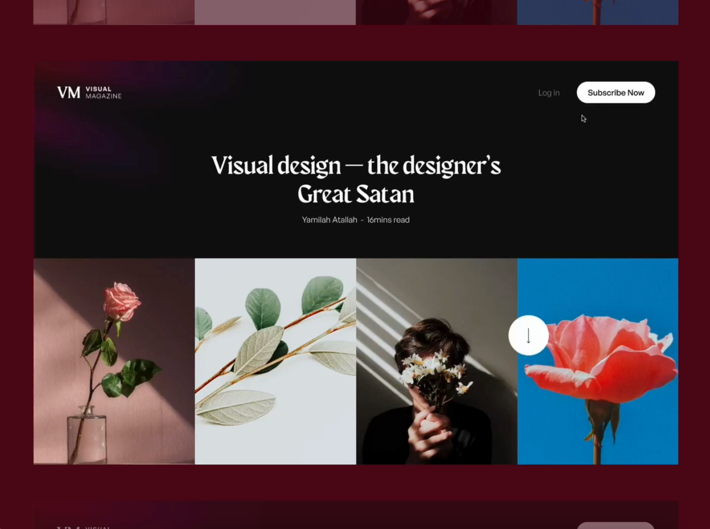 VM - UI Interaction animation artdirection article article page blog blog page clean design figma interaction layout minimal prototype reading ui user interface ux web web design website