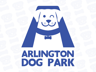 Arlington Dog Park Logo dog dog park dogs logo park pets
