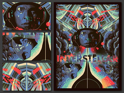 Interstellar Movie Poster Concept entertainment art graphic design illustration interstellar key art movie poster sci fi