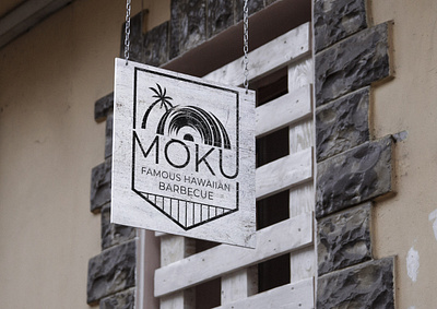 Logo Moku Hawaiian BBQ branding logo