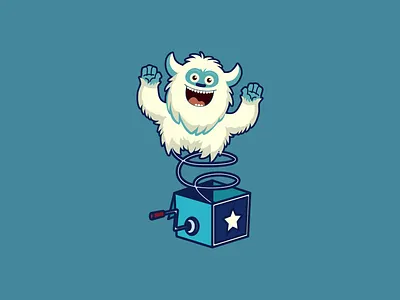 Toy Factory Logo branding character design emblem factory fun funny graphic design illustration logo logodesing magic mascot toy toys yeti