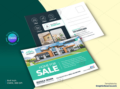 Home for Sale Postcard Design eddm postcard real estate real estate flyer