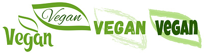 Vegan sticker label