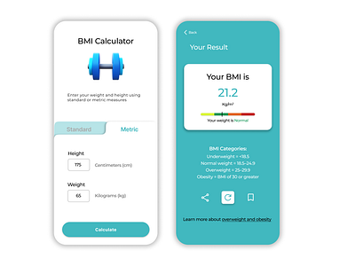 BMI Calculator bmi branding calculator daily ui design new ui ux weight