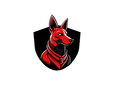 Security Dog Logo alarm branding character design dog emblem graphic design home illustration logo mascot safety securety shaphard shield vector