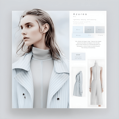 Azurea Clothing Line branding design graphic design illustration ui ux