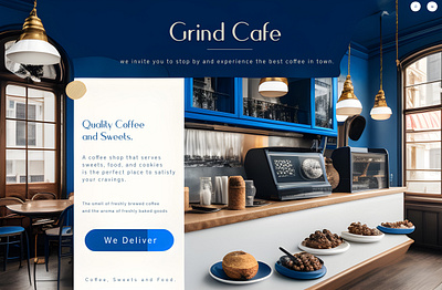 Grind Cafe Sample Design branding design graphic design illustration ui ux