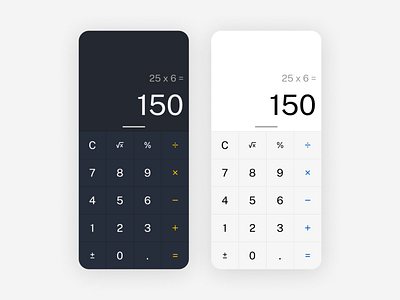 Daily UI 004 - Calculator calculator daily daily ui 004 daily ui challenge dailyui dailyui004 design ui user experience user interface ux