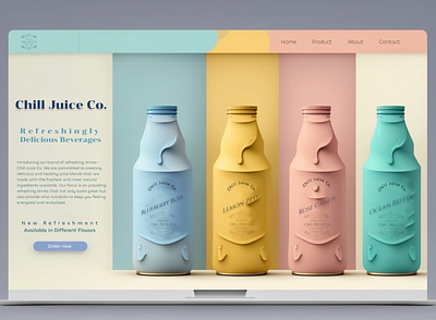 Chill Juice Co. Refreshment Design branding design graphic design illustration ui ux