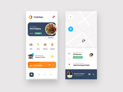 CodaApp Concept app design interaction design mobile mobile app ui