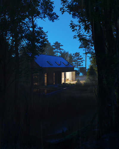The Forest Dwelling - Finding Balance in Nature CGI 3d 3drendering 3dsmax cgi coronarenderer design digital art render