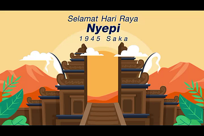 Happy Silence Day 2d aftereffect animation branding caka1945 design design graphy icon illustration illustrator mobile motion motion designer motion graphics nyepi