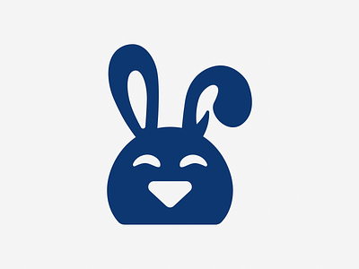 Rabbit! animal brand branding bunny character design ears easter icon illustration logo logo design mark mascot rabbit smile symbol
