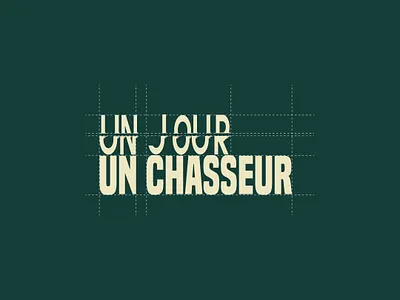 Un jour un chasseur - branding branding design graphic design illustration logo minimal typography ui ux vector