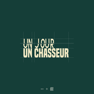 Un jour un chasseur - branding branding design graphic design illustration logo minimal typography ui ux vector